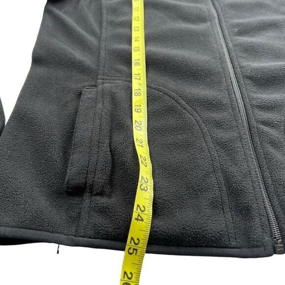 Lauren By Ralph Lauren Women's Black Crest Full Zip Fleece Jacket Size Medium - Picture 7 of 8